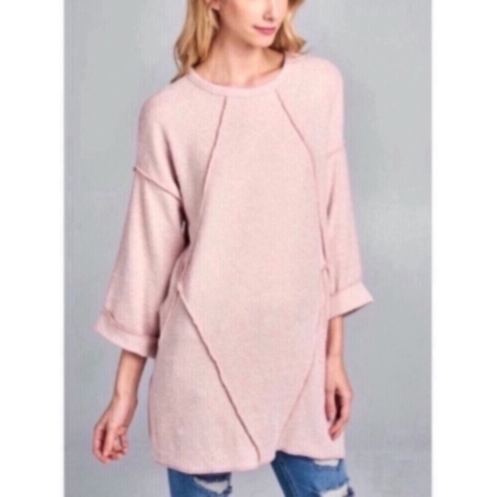 NWT Blush Knit Tunic Top